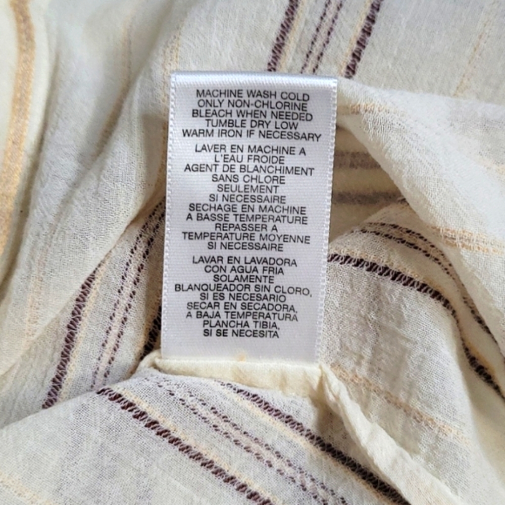 MICHAEL Michael Kors Blouse Knit Pleated Top Medium - Picture 8 of 9